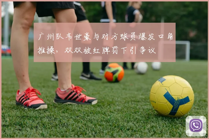 广州队韦世豪与对方球员爆发口角推搡，双双被红牌罚下引争议